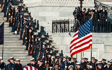 Jimmy Carter departs U.S. Capitol