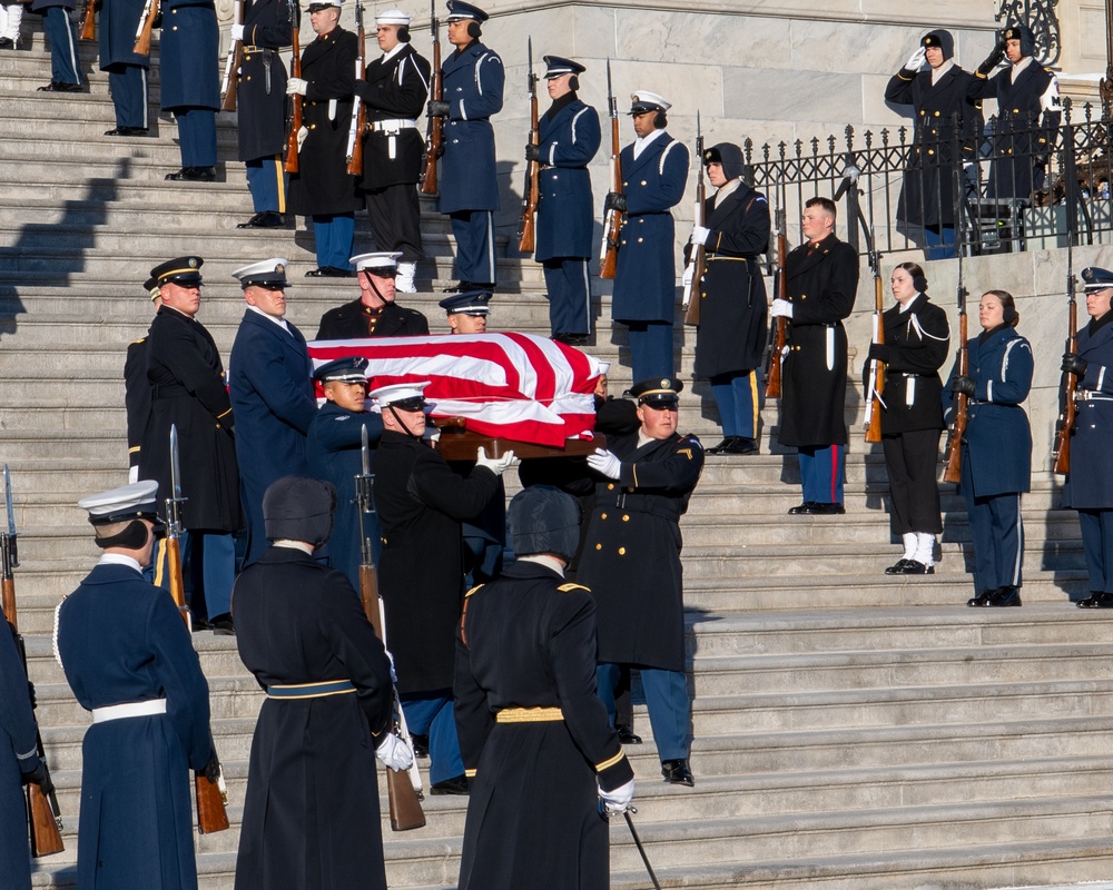 Jimmy Carter departs U.S. Capitol