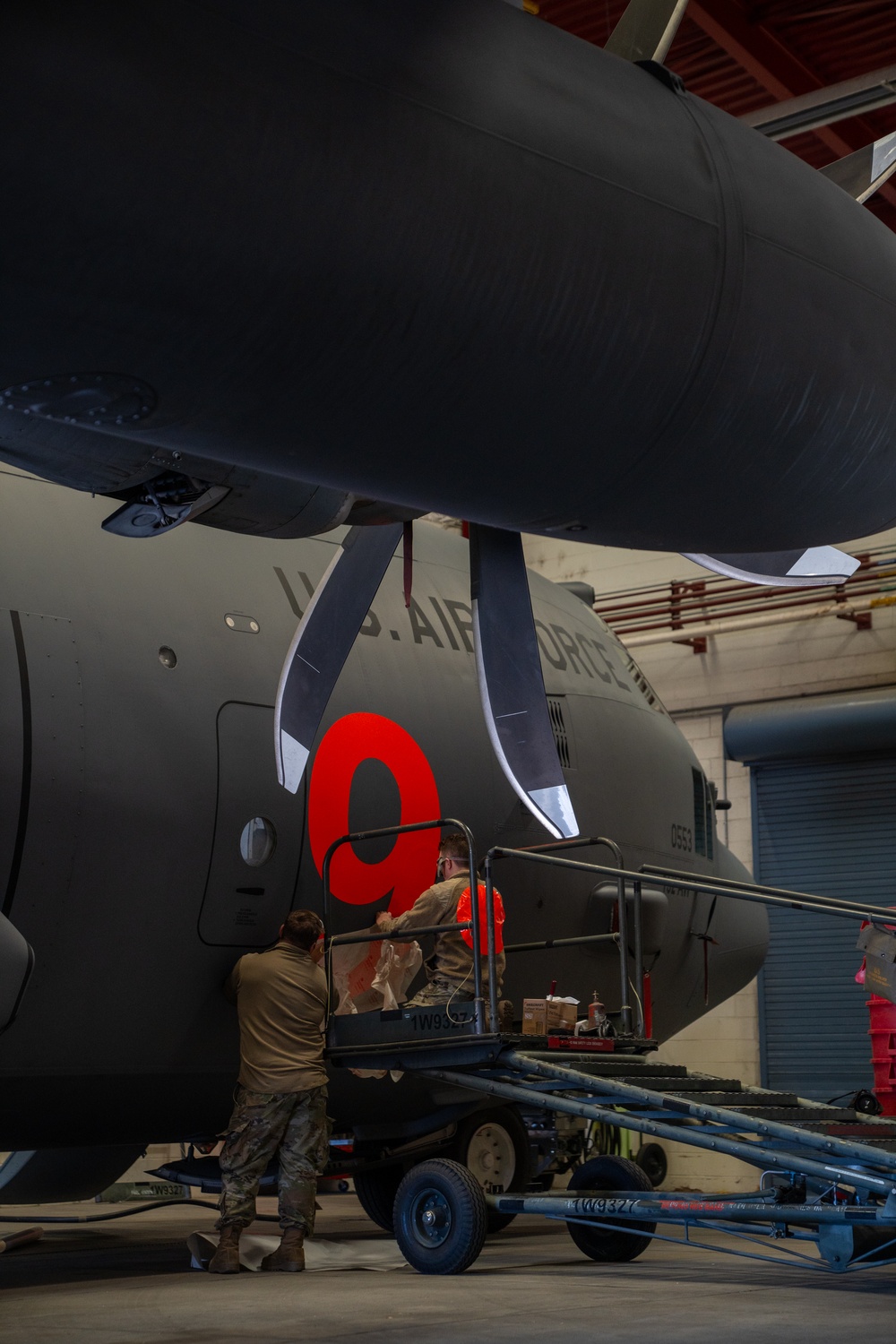 152nd Airlift Wing's MAFFS 9 being prepped for activation in support of the Los Angeles wildfires