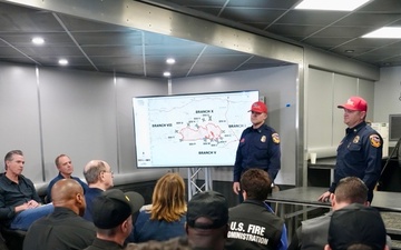 FEMA Administrator and U.S. Fire Administrator Receive Briefing from Local Officials