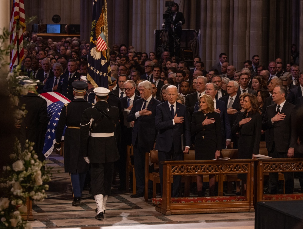 State Funeral held for President Jimmy Carter Washington National Cathedral