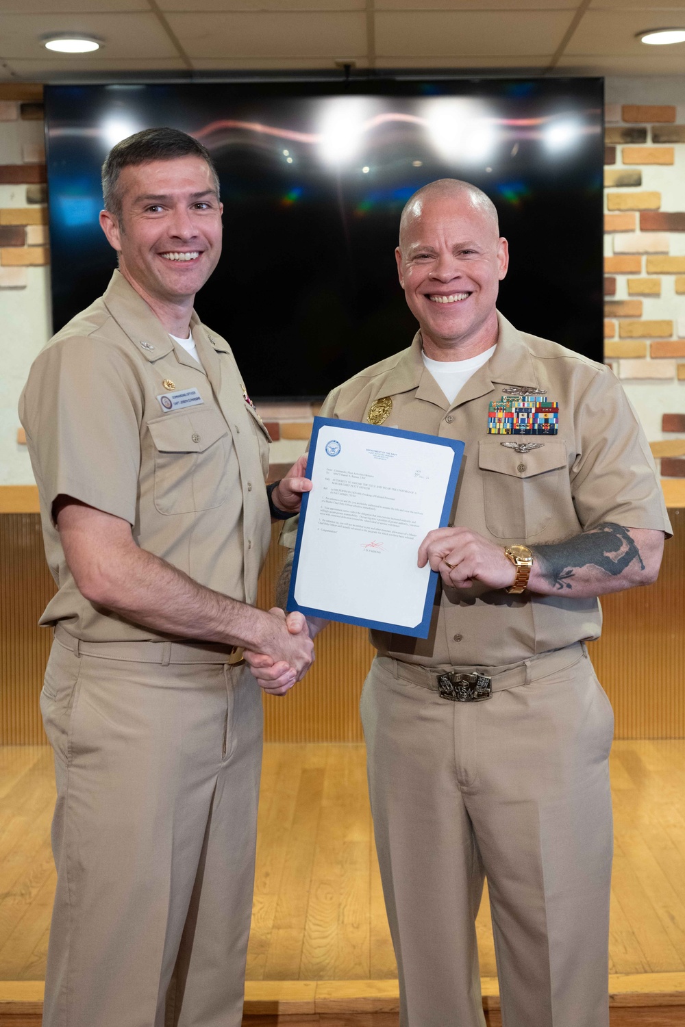 CFAO Senior Chief/Master Chief Pinning Ceremony