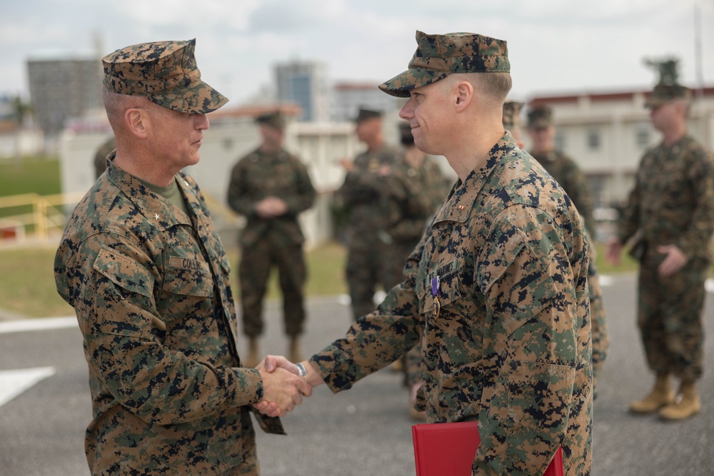 3rd Marine Logistics Group Purple Heart Ceremony