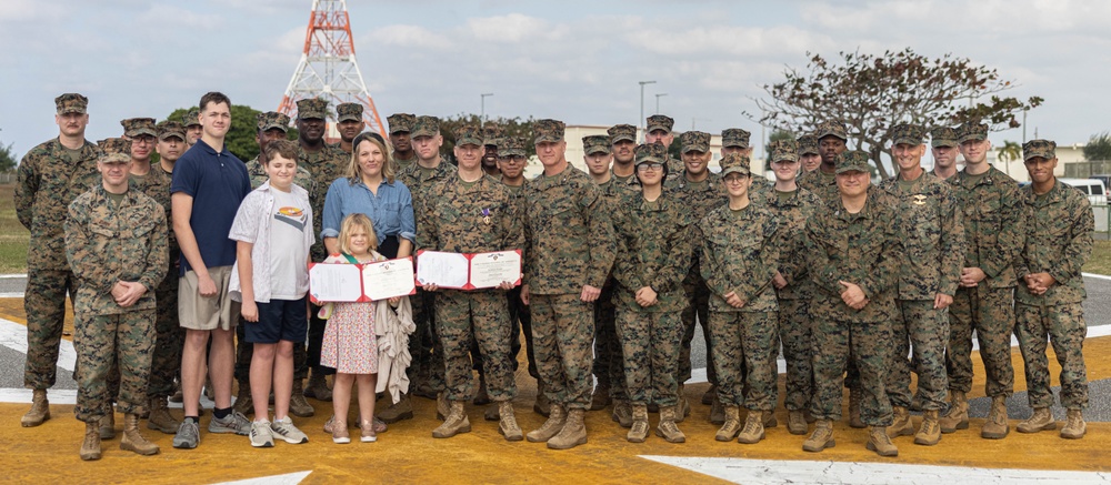 3rd Marine Logistics Group Purple Heart Ceremony