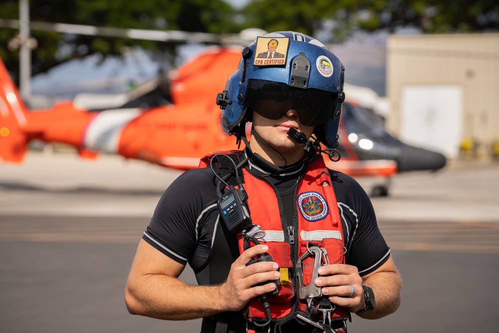 Coast Guard Air Station Barbers Point Conducts Training Flight