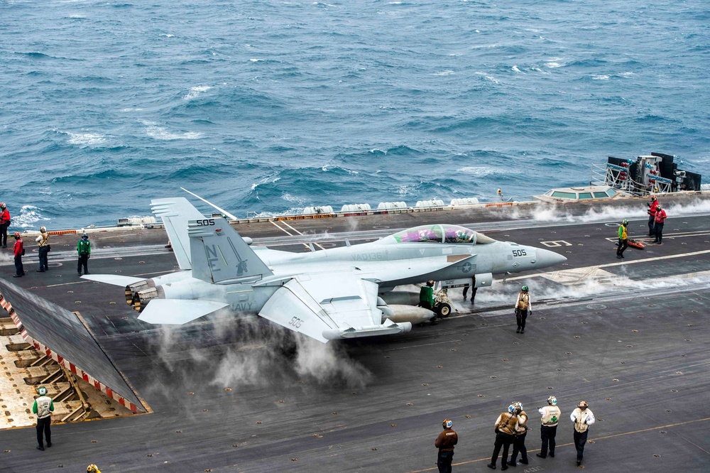 USS Carl Vinson (CVN 70) Conducts Routine Flight Operations in the South China Sea