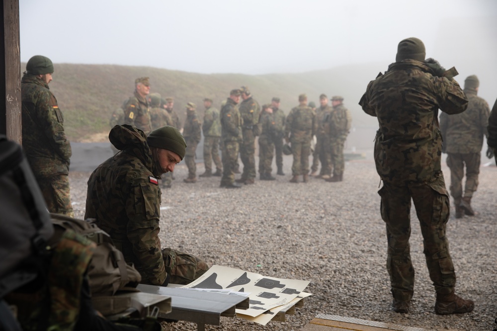 U.S. Army Soldiers host range day for German and Polish partners