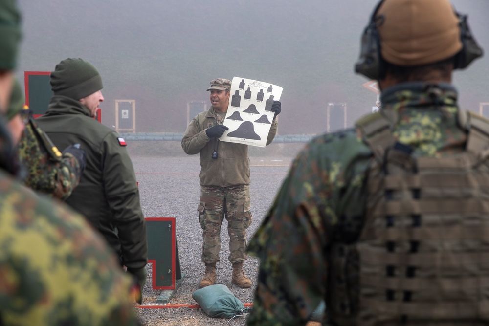 U.S. Army Soldiers host range day for German and Polish partners