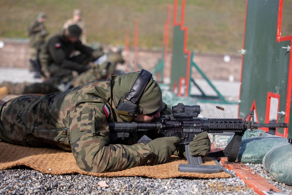 U.S. Army Soldiers host range day for German and Polish partners