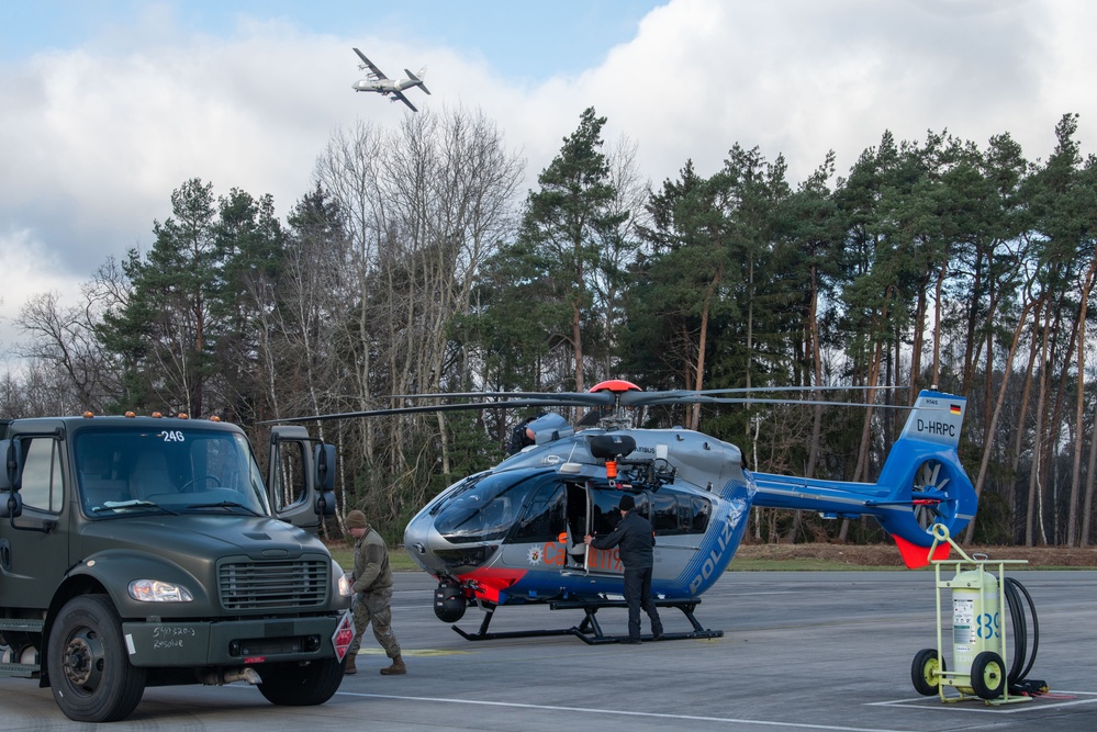 U.S. Airmen and German police join forces to ensure safety during UDCG