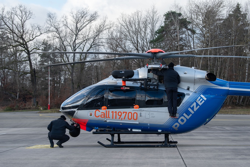 U.S. Airmen and German police join forces to ensure safety during UDCG