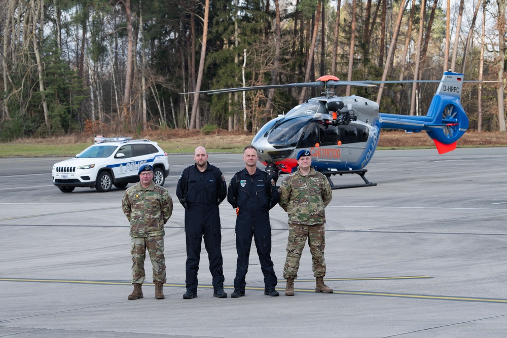 U.S. Airmen and German police join forces to ensure safety during UDCG