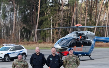 U.S. Airmen and German police join forces to ensure safety during UDCG