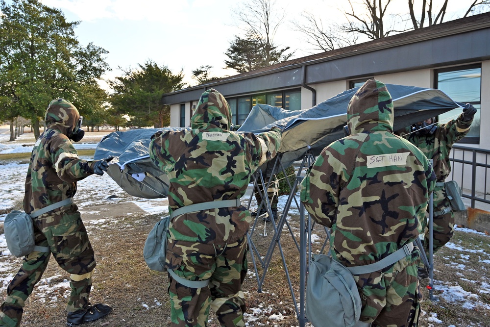 Joint Base McGuire-Dix-Lakehurst CBRN Defense Course Training. January 08, 2025.