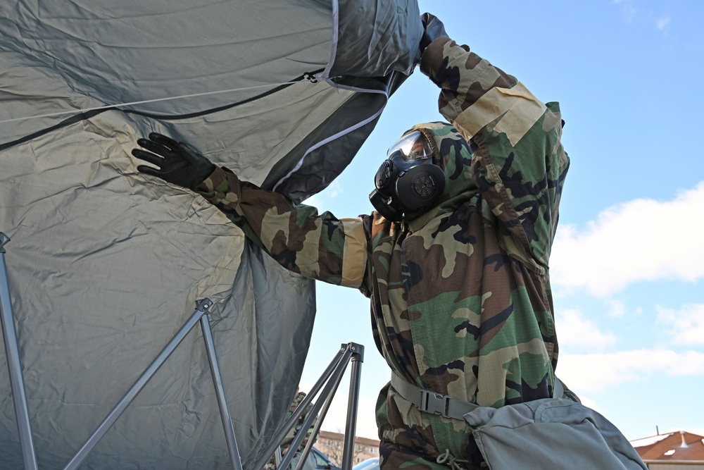 Joint Base McGuire-Dix-Lakehurst CBRN Defense Course Training. January 08, 2025.