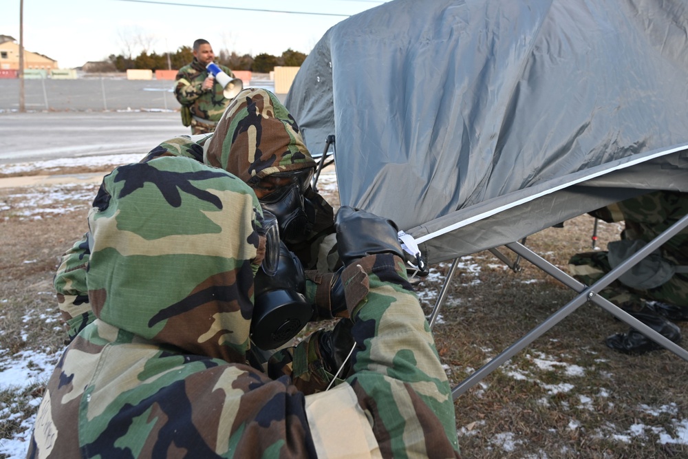 Joint Base McGuire-Dix-Lakehurst CBRN Defense Course Training. January 08, 2025.