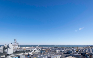 Ike Conducts Pier Shift From Naval Station Norfolk To Norfolk Naval Shipyard