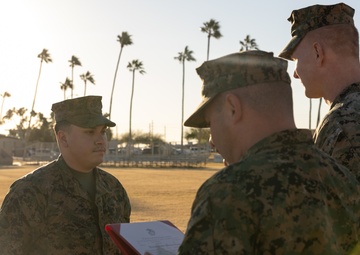 U.S. Marine Corps Sgt. Alan Cossolivas promotion