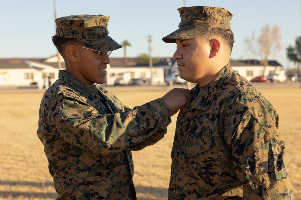 U.S. Marine Corps Sgt. Alan Cossolivas promotion