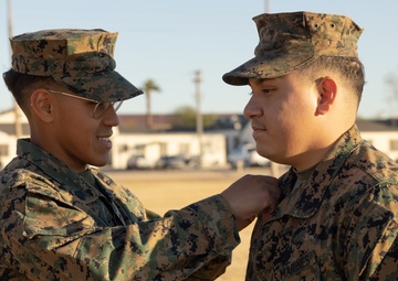 U.S. Marine Corps Sgt. Alan Cossolivas promotion