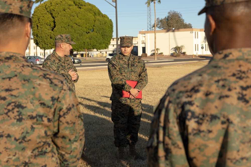 U.S. Marine Corps Sgt. Alan Cossolivas promotion