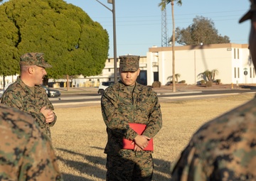 U.S. Marine Corps Sgt. Alan Cossolivas promotion