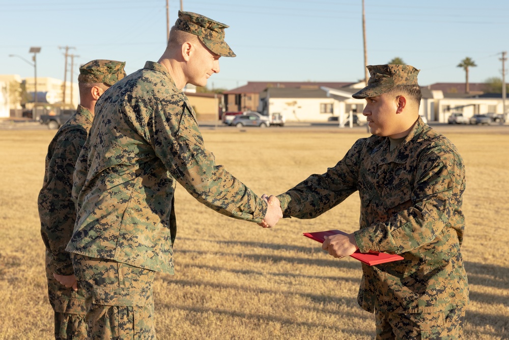 U.S. Marine Corps Sgt. Alan Cossolivas promotion