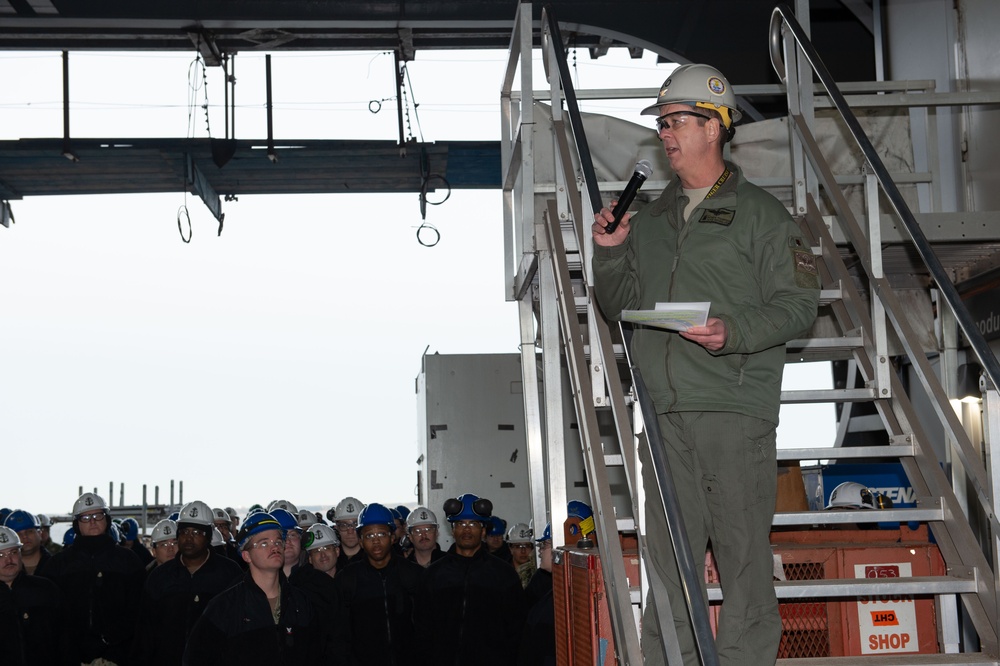 USS John C. Stennis All-Hands Call