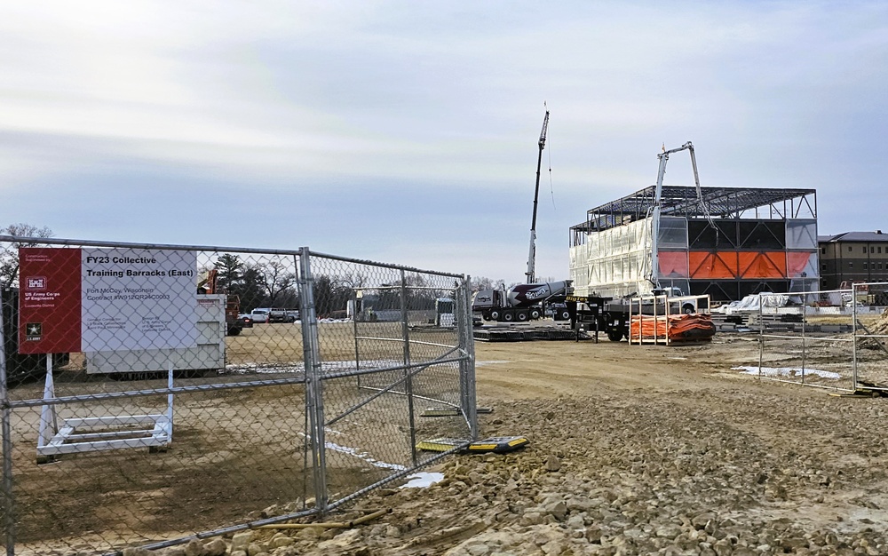 Fort McCoy’s East Barracks Project starts 2025 with continued progression