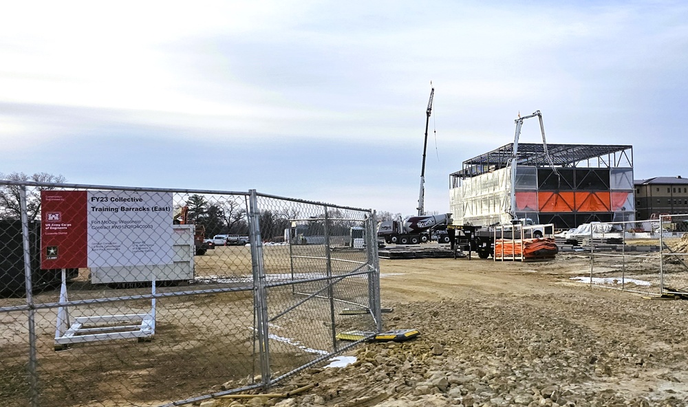 Fort McCoy’s East Barracks Project starts 2025 with continued progression