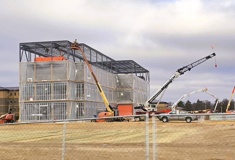 Fort McCoy’s East Barracks Project starts 2025 with continued progression