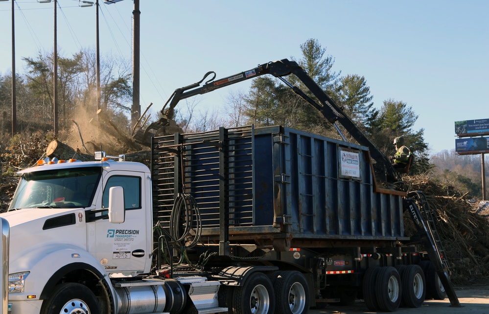 USACE manages vegetation debris following Hurricane Helene