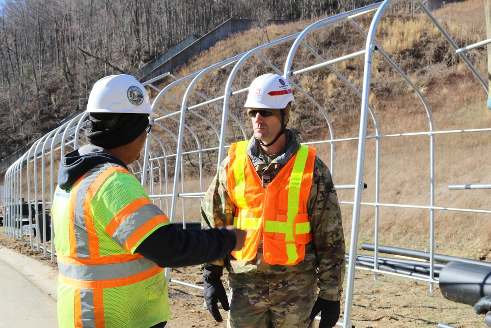 Wilmington District Commander visits Bee Tree Reservoir