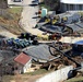 Contractors prepare Bee Tree Reservoir for winter storms with shelter installations