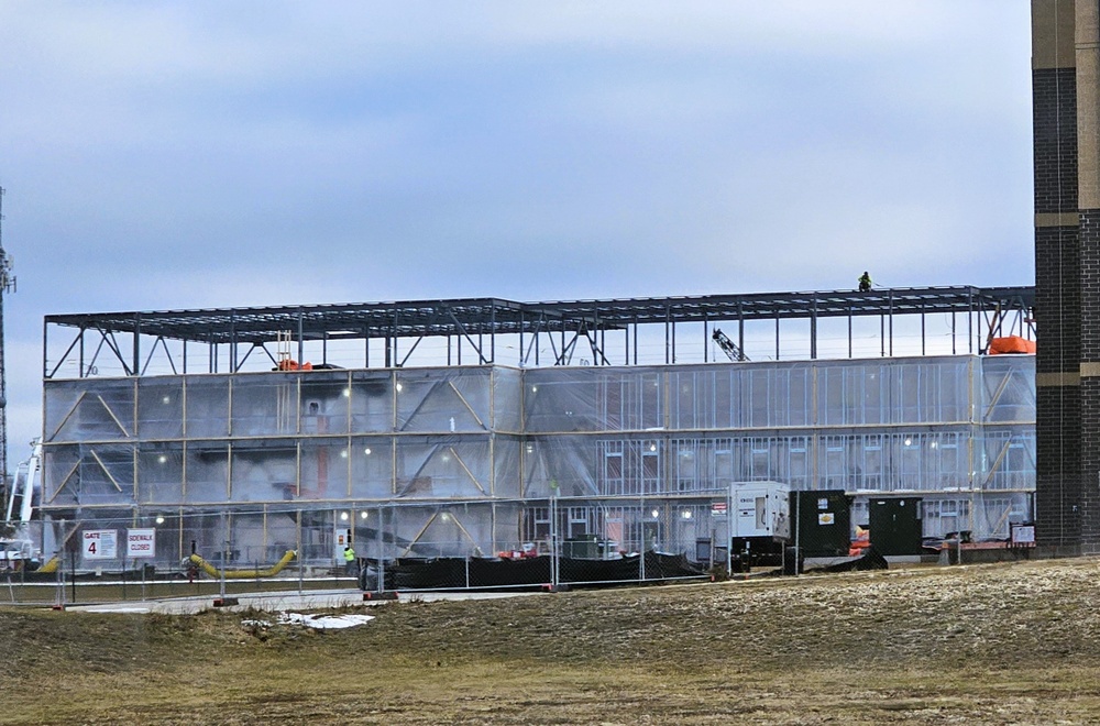 Fort McCoy’s East Barracks Project starts 2025 with continued progression