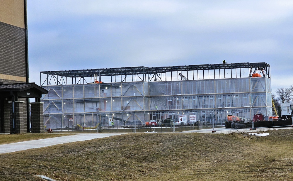 Fort McCoy’s East Barracks Project starts 2025 with continued progression