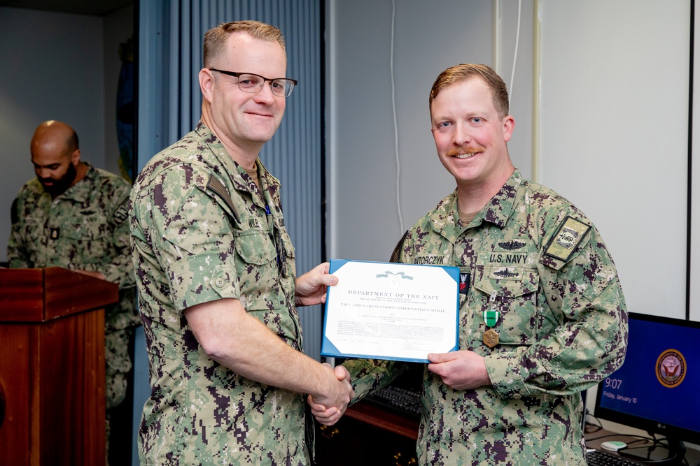 Commander Submarine Squadron 11 Awards-At-Quarters