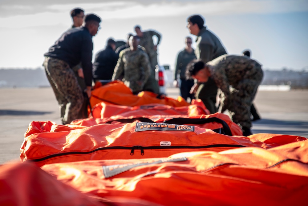 HSC-3 Sailors prepare to support Firefighting efforts in Los Angeles