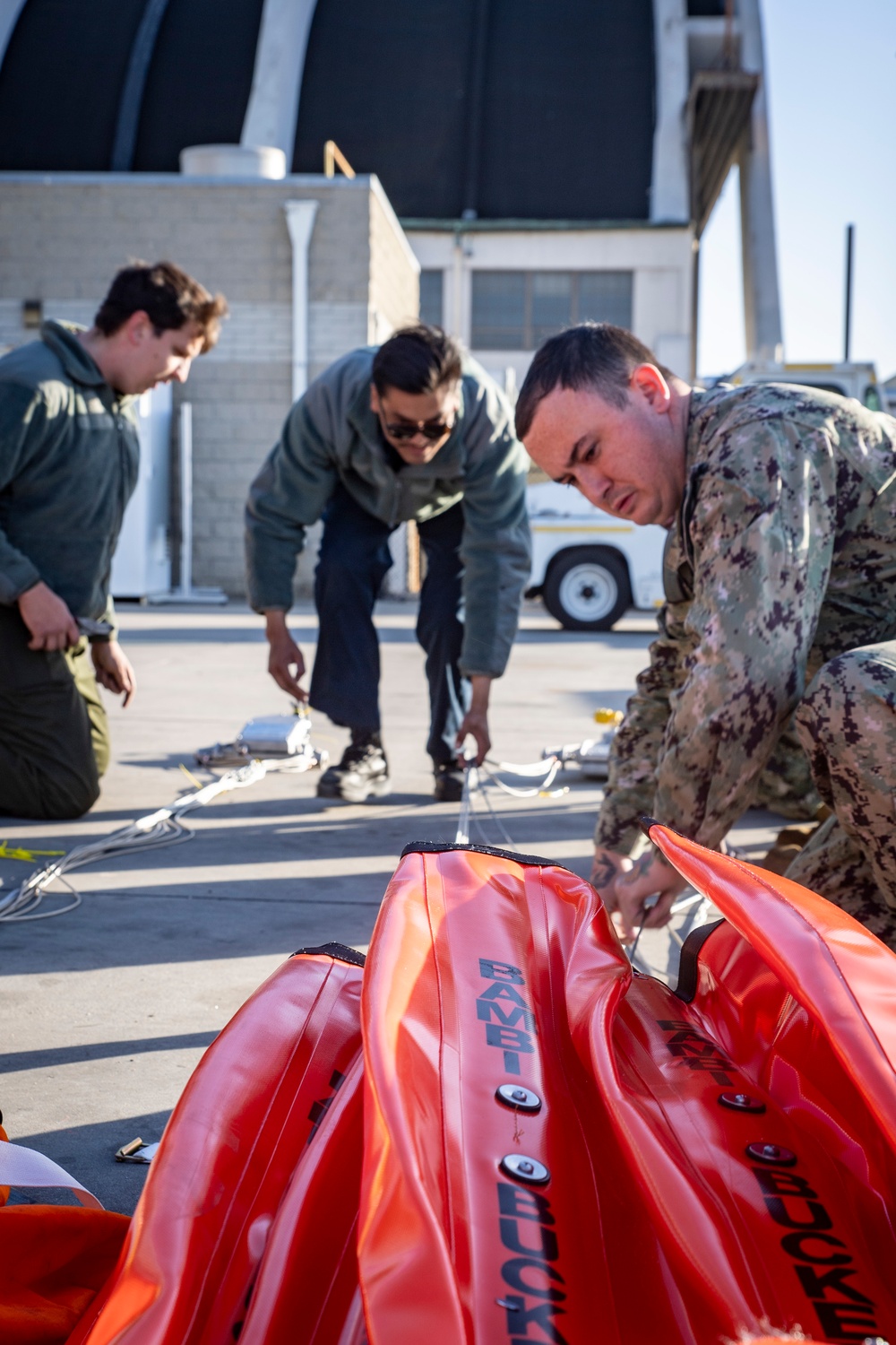 HSC-3 Sailors prepare to support firefighting efforts in Los Angeles