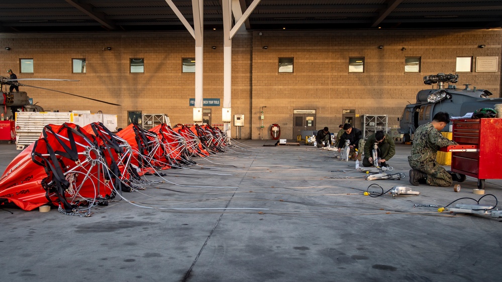 HSC-3 Sailors prepare to support firefighting efforts in Los Angeles