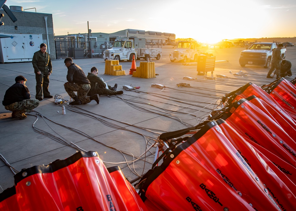 HSC-3 Sailors prepare to support firefighting efforts in Los Angeles