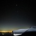 A-10 Thunderbolt II aircraft refuel with KC-135 Stratotanker at night