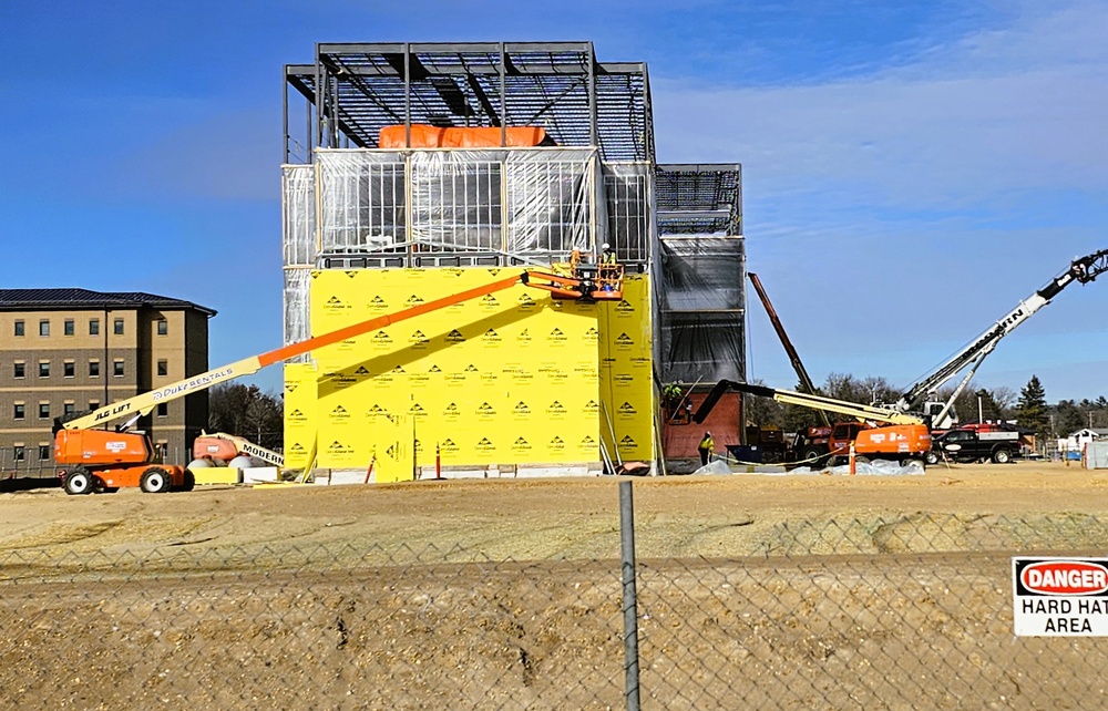 Fort McCoy’s East Barracks Project starts 2025 with continued progression