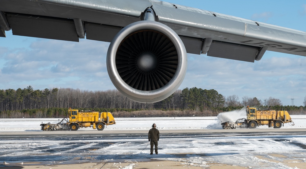 Team Dover conducts snow removal after Winter Storm Blair