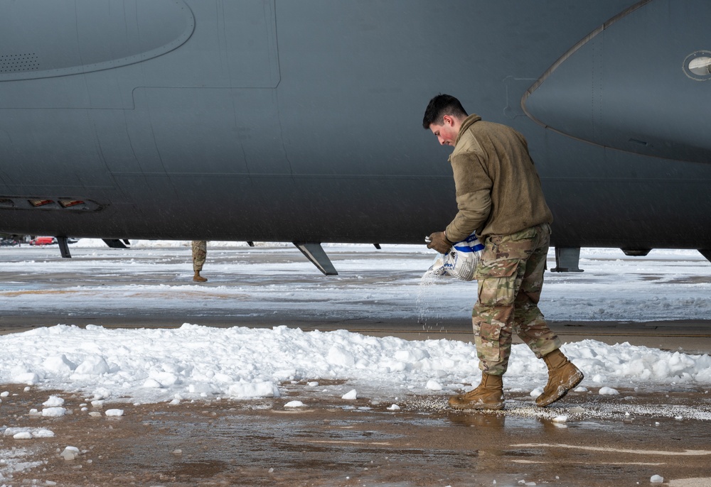 Team Dover conducts snow removal after Winter Storm Blair