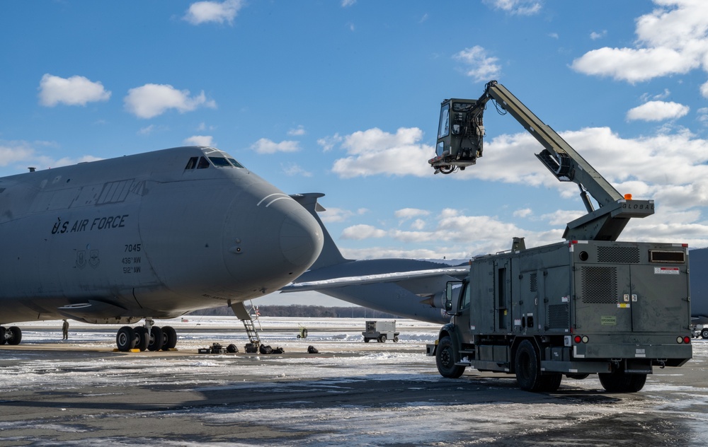 Team Dover conducts snow removal after Winter Storm Blair