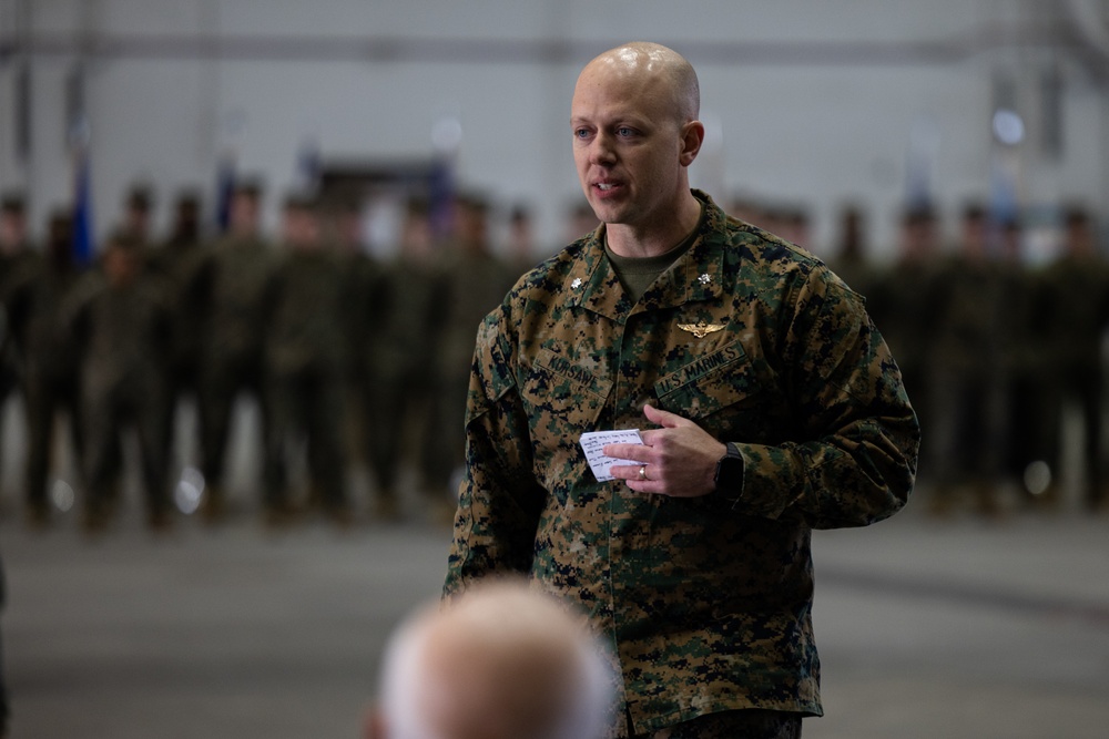 VMGR-252 change of command ceremony