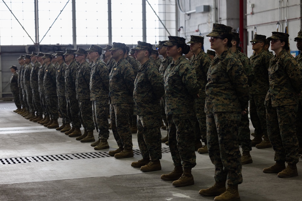 VMGR-252 change of command ceremony