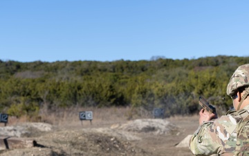 13th Armored Corps Sustainment Command Soldiers conduct an M17 Range