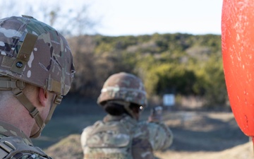 13th Armored Corps Sustainment Command Soldiers conduct an M17 Range